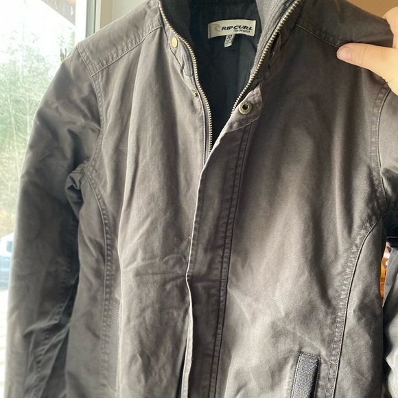 Rip Curl Taupe/Brown Casual Bomber Jkt Sz 10 - Picture 3 of 8